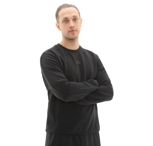 adidas D4T Crew Sweats Erkek Sweatshirt Siyah adidas D4T Crew Sweats Erkek Sweatshirt Siyah