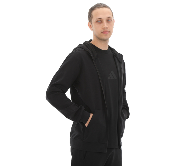 adidas D4T Full-Zıp Ho Erkek Ceket Siyah adidas D4T Full-Zıp Ho Erkek Ceket Siyah