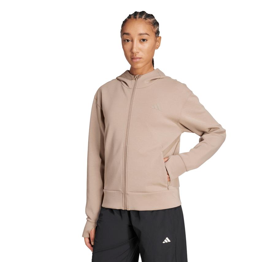 adidas D4T Fz Hoodıe Kadın Ceket Krem adidas D4T Fz Hoodıe Kadın Ceket Krem