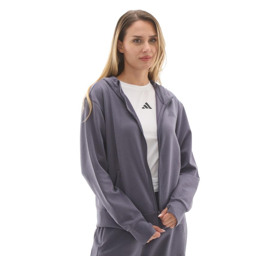 adidas D4T Fz Hoodıe Kadın Ceket Mor adidas D4T Fz Hoodıe Kadın Ceket Mor