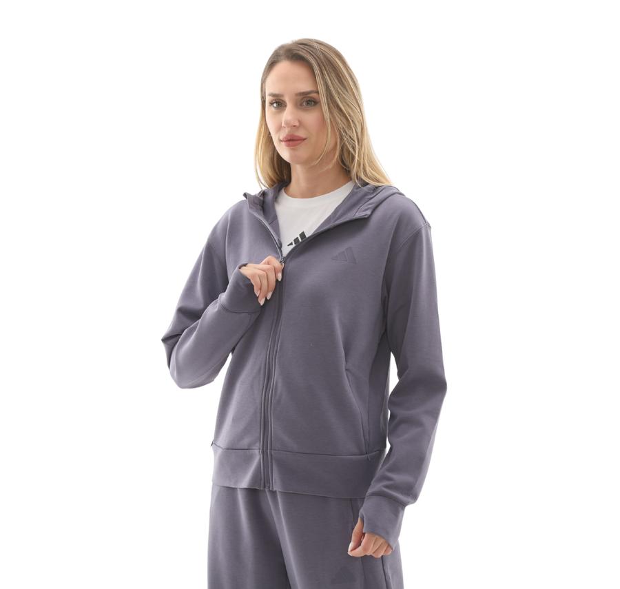 adidas D4T Fz Hoodıe Kadın Ceket Mor adidas D4T Fz Hoodıe Kadın Ceket Mor