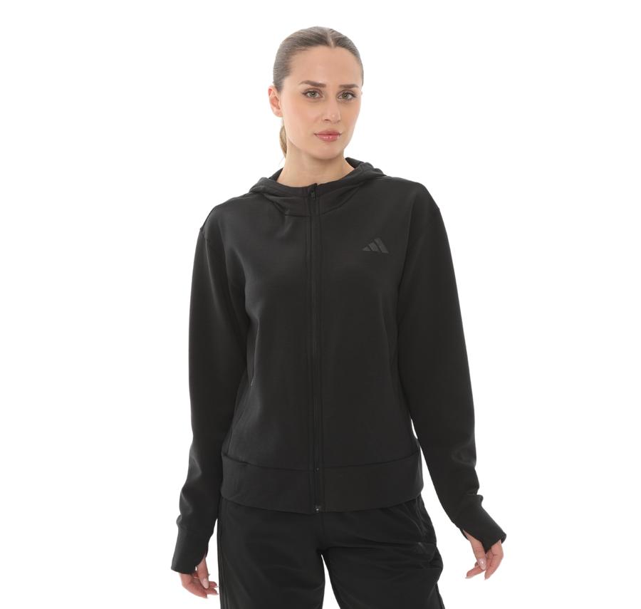 adidas D4T Fz Hoodıe Kadın Ceket Siyah adidas D4T Fz Hoodıe Kadın Ceket Siyah