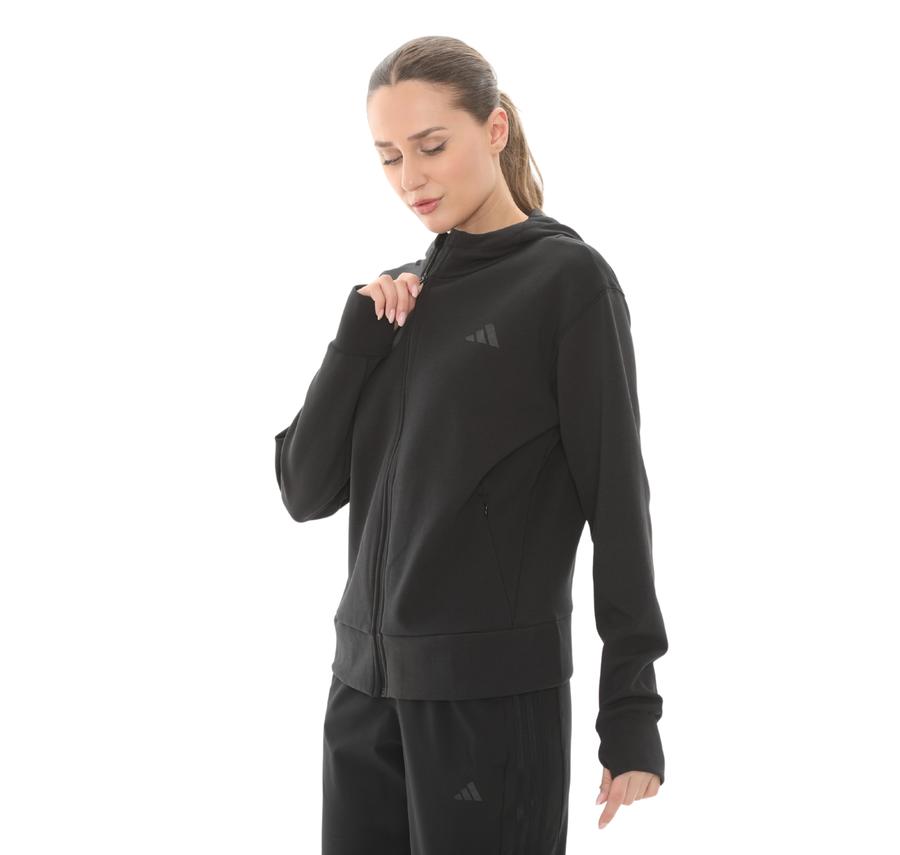 adidas D4T Fz Hoodıe Kadın Ceket Siyah adidas D4T Fz Hoodıe Kadın Ceket Siyah