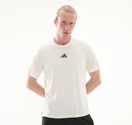 adidas D4T Int. Tee Erkek T-Shirt Beyaz