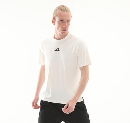 adidas D4T Int. Tee Erkek T-Shirt Beyaz