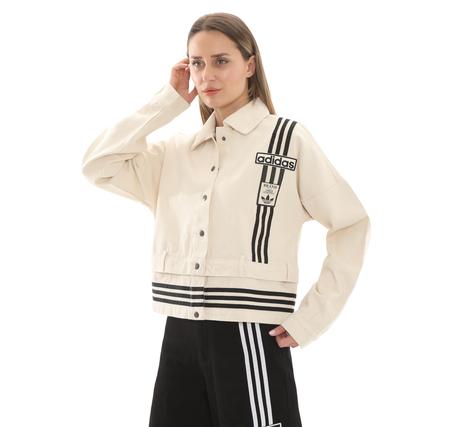 adidas Denım Track Top Kadın Ceket Beyaz