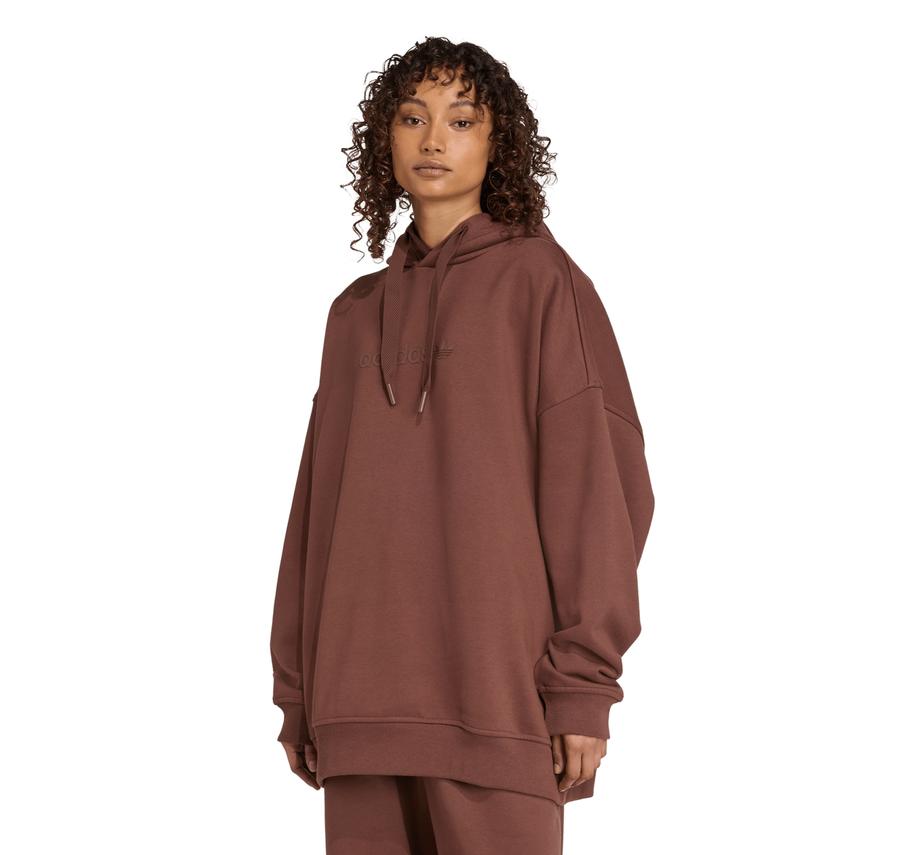 adidas Ess Lın Hoodıe Kadın Sweatshirt Kahve adidas Ess Lın Hoodıe Kadın Sweatshirt Kahve