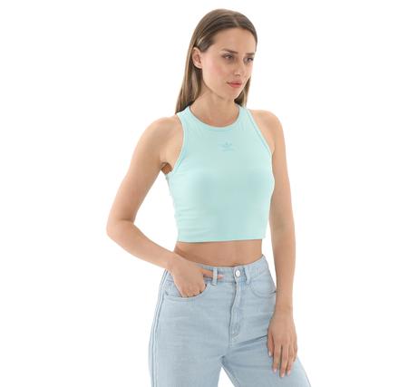 adidas Ess Rıb Tank Kadın T-Shirt Açık Mavi