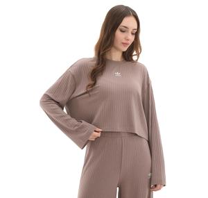 adidas Ess Wr Ls Kadın T-Shirt Sütlü Kahve