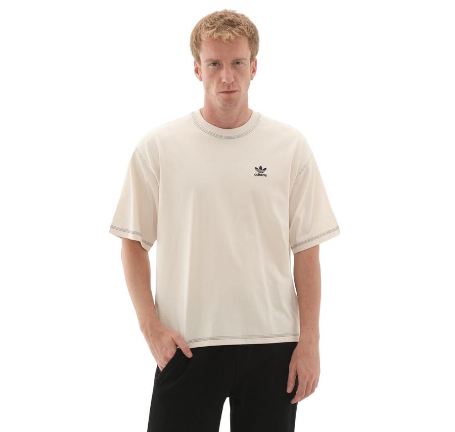 adidas Essentıals Tee Erkek T-Shirt Krem adidas Essentıals Tee Erkek T-Shirt Krem