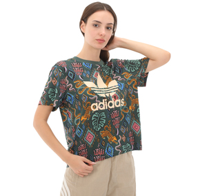 adidas Farm Tee Kadın T-Shirt Gri