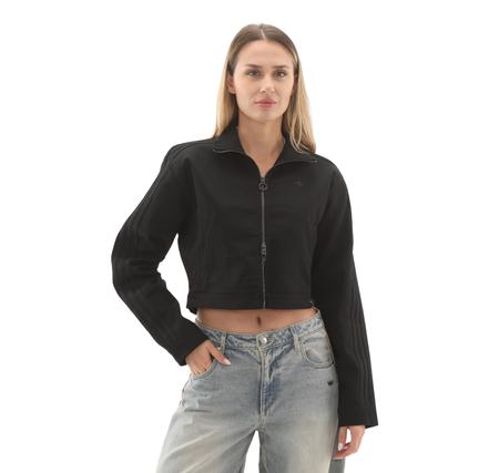 adidas Fb Crop Tt Kadın Ceket Siyah adidas Fb Crop Tt Kadın Ceket Siyah