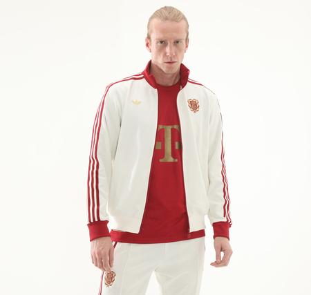 adidas Fc Bayern 125 Tt Erkek Ceket Beyaz
