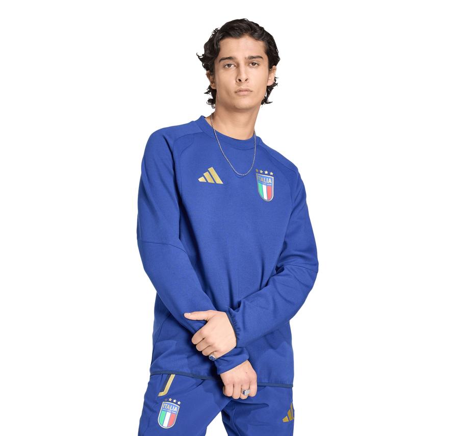 adidas İtalya 26 Erkek Sweatshirt Mavi adidas İtalya 26 Erkek Sweatshirt Mavi