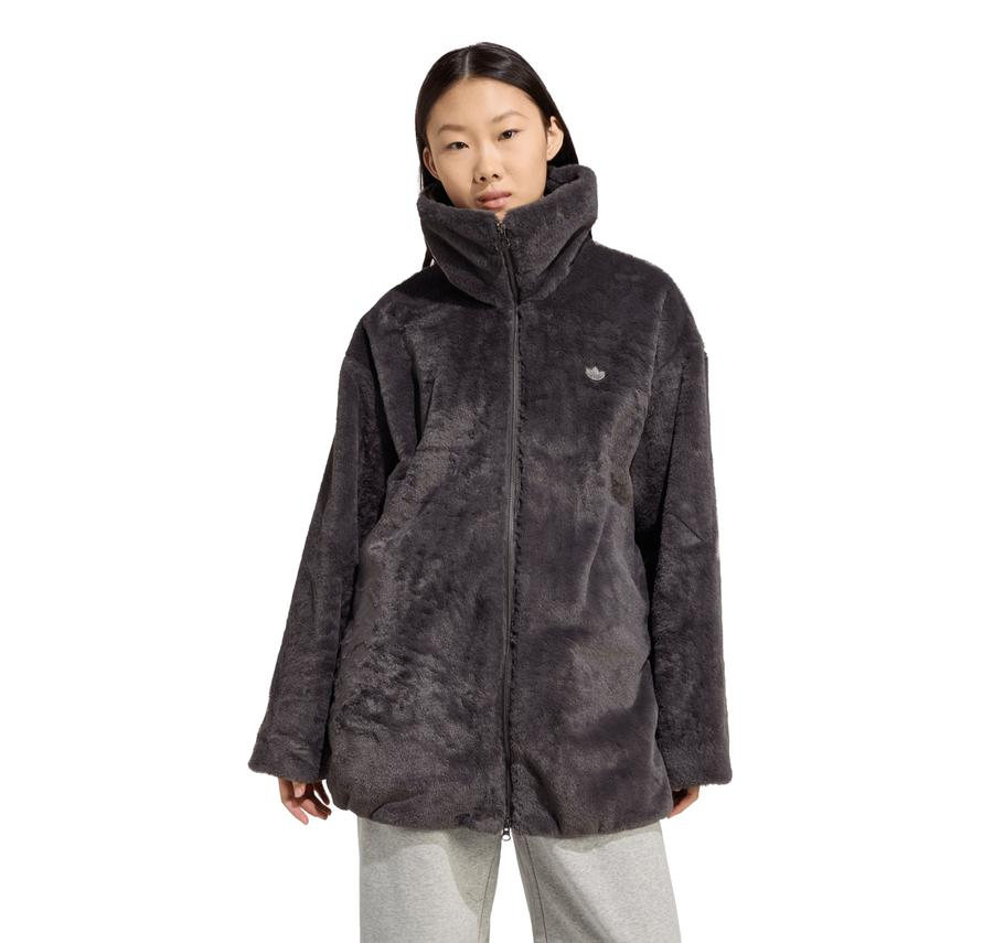 adidas Fur Jacket Kadın Ceket Siyah adidas Fur Jacket Kadın Ceket Siyah