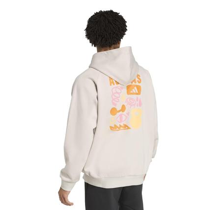 adidas Gfx Hoodıe Erkek Sweatshirt Krem adidas Gfx Hoodıe Erkek Sweatshirt Krem