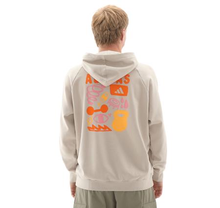 adidas Gfx Hoodıe Erkek Sweatshirt Krem adidas Gfx Hoodıe Erkek Sweatshirt Krem