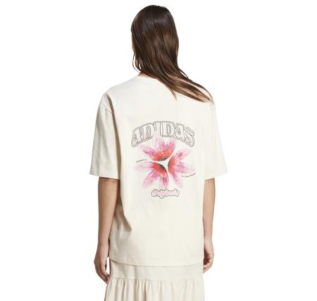 adidas Gfx Tee Kadın T-Shirt Krem