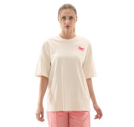 adidas Gfx Tee Kadın T-Shirt Krem