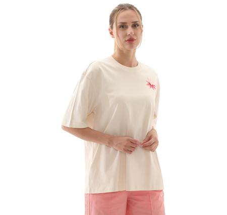 adidas Gfx Tee Kadın T-Shirt Krem