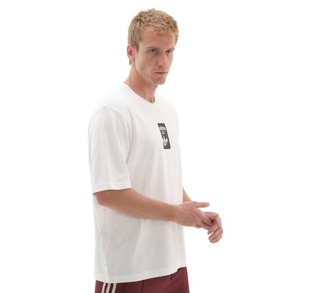 adidas Graphıc Os Ss T Erkek T-Shirt Beyaz