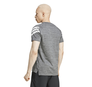 adidas Gym+ 3S Tee Erkek T-Shirt Gri
