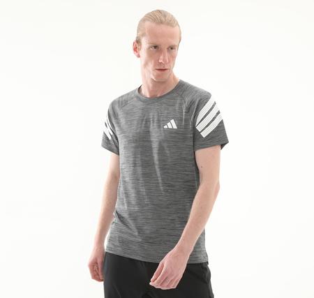 adidas Gym+ 3S Tee Erkek T-Shirt Gri