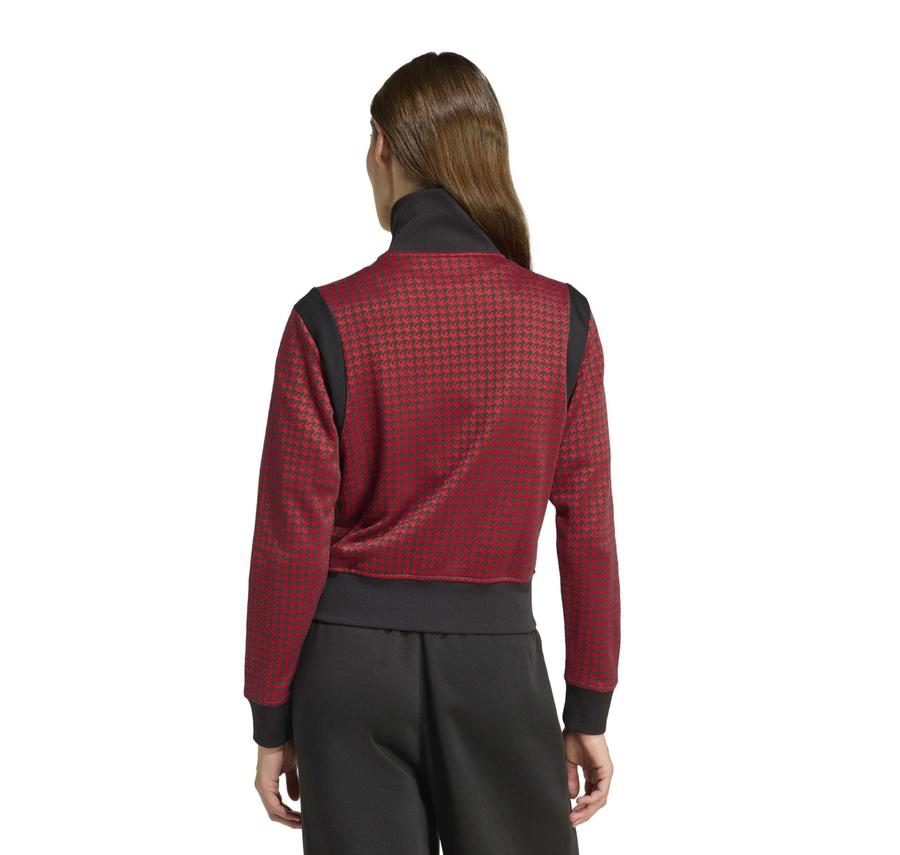 adidas Houndstooth Tt Kadın Ceket Bordo adidas Houndstooth Tt Kadın Ceket Bordo