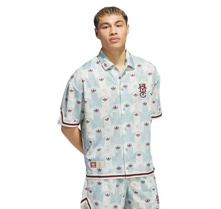 adidas Hoop York City Erkek Gömlek Turkuaz