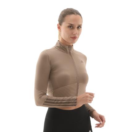 adidas Hyg Rıb Track J Kadın Ceket Krem
