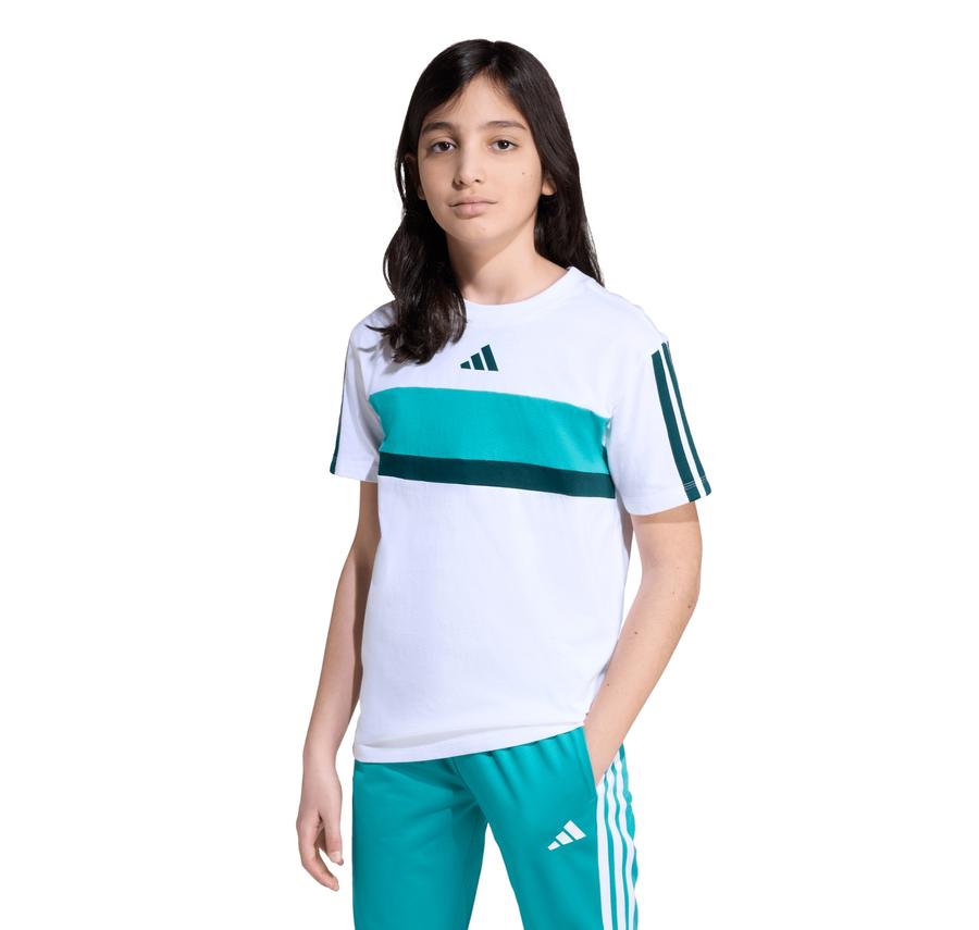adidas J 3S Tıb T Çocuk T-Shirt Beyaz adidas J 3S Tıb T Çocuk T-Shirt Beyaz