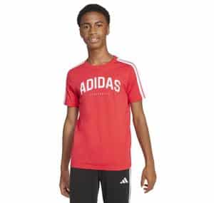 adidas J C Colleg Tee Çocuk T-Shirt Kırmızı