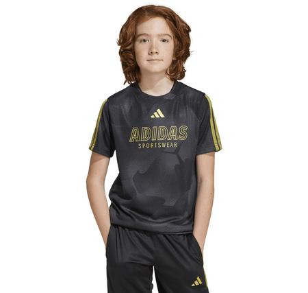 adidas J Hot Cof Tee Çocuk T-Shirt Siyah