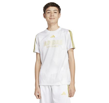 adidas J Hot Cof Tee Çocuk T-Shirt Beyaz