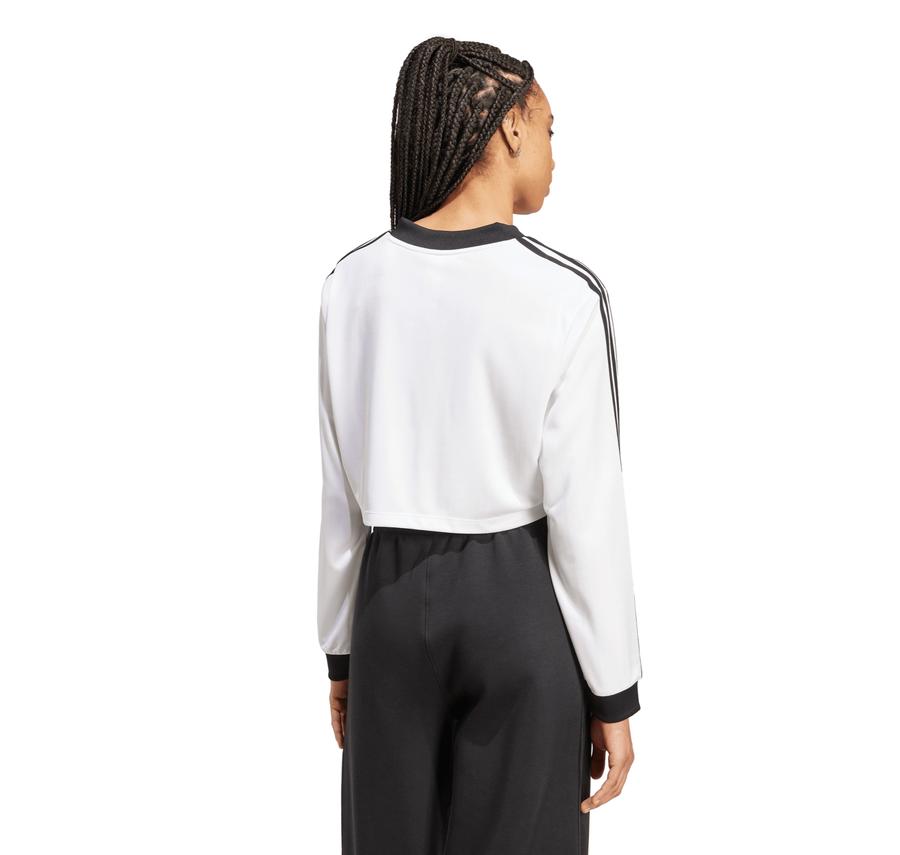 adidas Jacquard Ls Top Kadın Sweatshirt Beyaz adidas Jacquard Ls Top Kadın Sweatshirt Beyaz