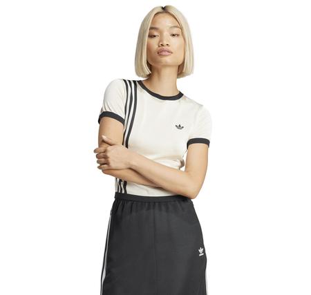 adidas Knıtted 3S Tee Kadın T-Shirt Beyaz
