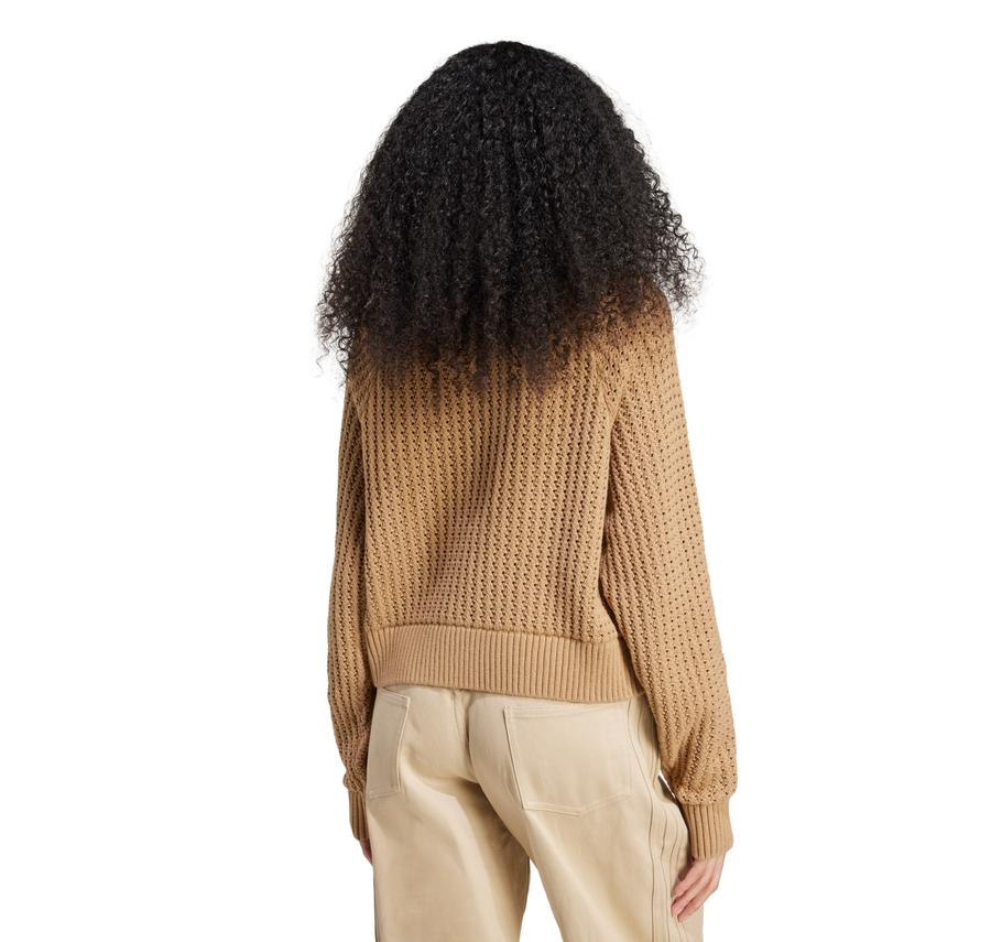 adidas Knıtted Crew Kadın Sweatshirt Kahve adidas Knıtted Crew Kadın Sweatshirt Kahve