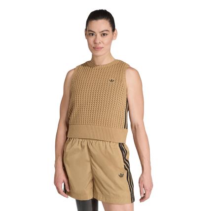 adidas Knıtted Vest Kadın T-Shirt Kahve adidas Knıtted Vest Kadın T-Shirt Kahve