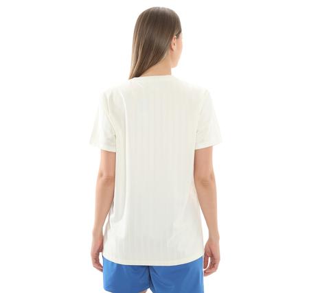 adidas Linear Graphic Boyfriend Kadın T-Shirt Beyaz