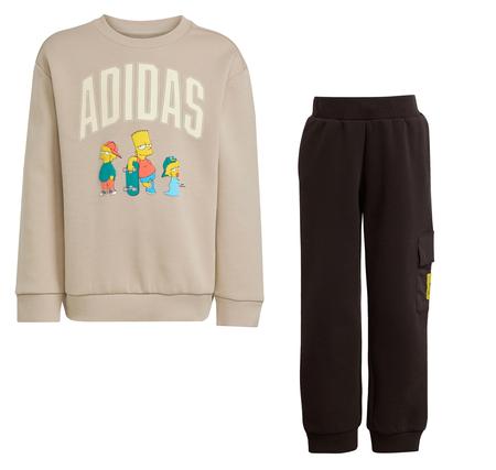 adidas Lk Sım Jog Çocuk Eşofman Takımı Krem