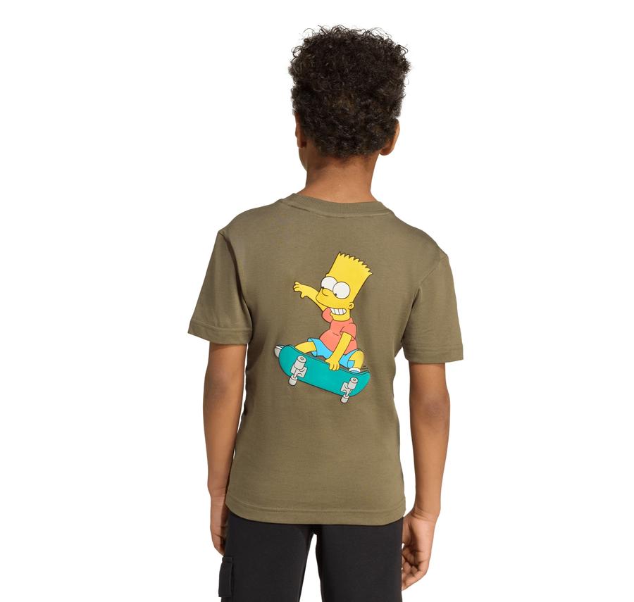 adidas The Simpsons Çocuk T-Shirt Haki adidas The Simpsons Çocuk T-Shirt Haki