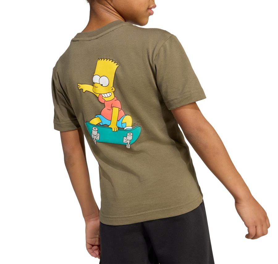 adidas The Simpsons Çocuk T-Shirt Haki adidas The Simpsons Çocuk T-Shirt Haki