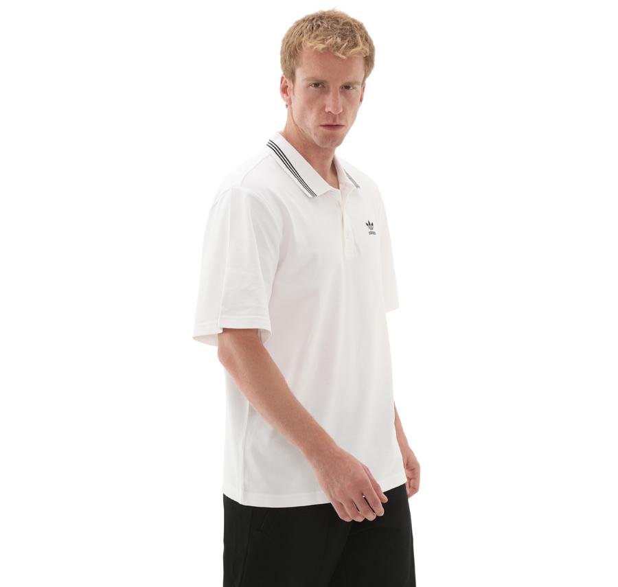 adidas Loose Polo Erkek T-Shirt Beyaz adidas Loose Polo Erkek T-Shirt Beyaz