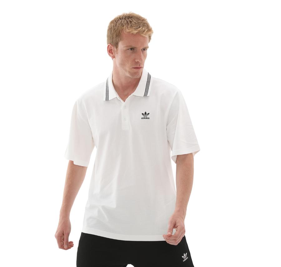 adidas Loose Polo Erkek T-Shirt Beyaz adidas Loose Polo Erkek T-Shirt Beyaz