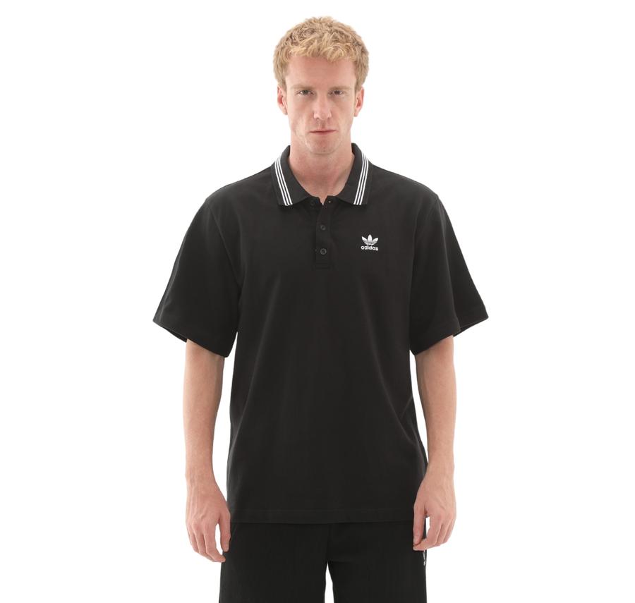 adidas Loose Polo Erkek T-Shirt Siyah adidas Loose Polo Erkek T-Shirt Siyah