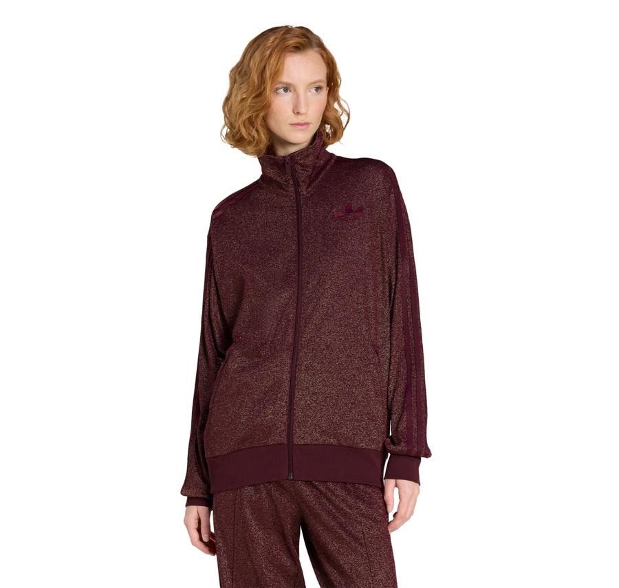 adidas Lurex Fb Tt Kadın Ceket Bordo adidas Lurex Fb Tt Kadın Ceket Bordo