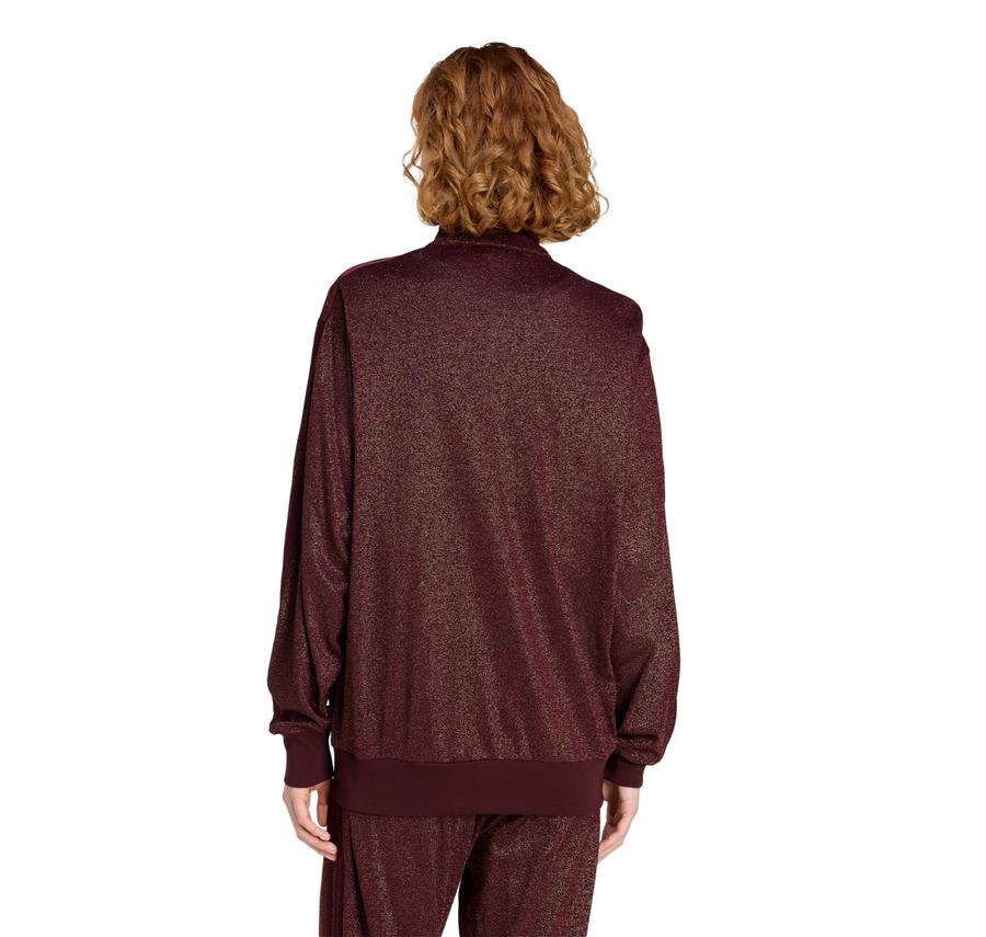 adidas Lurex Fb Tt Kadın Ceket Bordo adidas Lurex Fb Tt Kadın Ceket Bordo