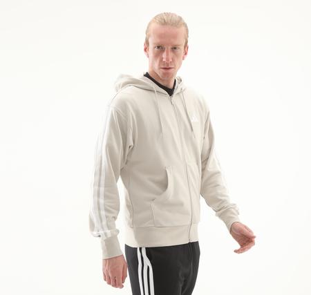 adidas M 3S Ft Fz Hd Erkek Ceket Beyaz