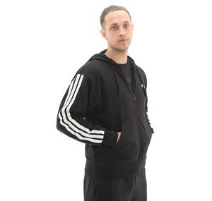adidas M 3S Ft Fz Hd Erkek Ceket Siyah