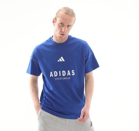 adidas M A Szn G T Erkek T-Shirt Mavi